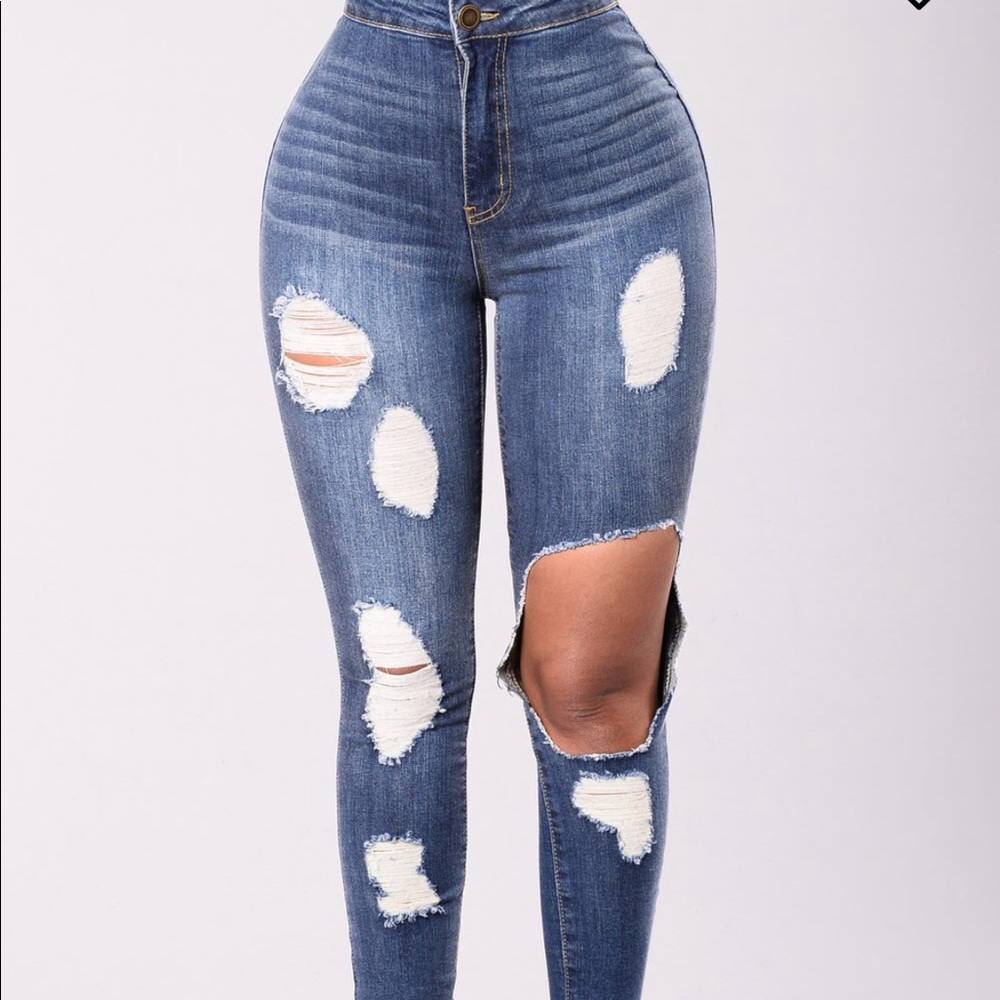 Fashion Nova high waisted jeans